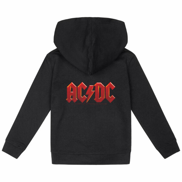 AC/DC (Logo Multi) - Kinder Kapuzenjacke, schwarz, mehrfarbig, 104