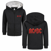 AC/DC (Logo Multi) - Kids zip-hoody - black - multicolour...