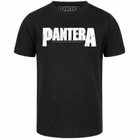 Pantera (Logo) - Kinder T-Shirt - schwarz - weiß - 104