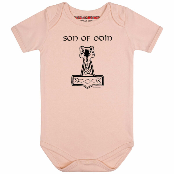 son of Odin - Baby bodysuit, pale pink, black, 56/62