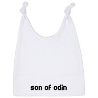 son of Odin - Baby Mützchen, weiß, schwarz, one size