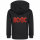 AC/DC (Logo Multi) - Kids zip-hoody, black, multicolour, 116