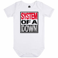 System of a Down (Logo) - Baby bodysuit - white -...