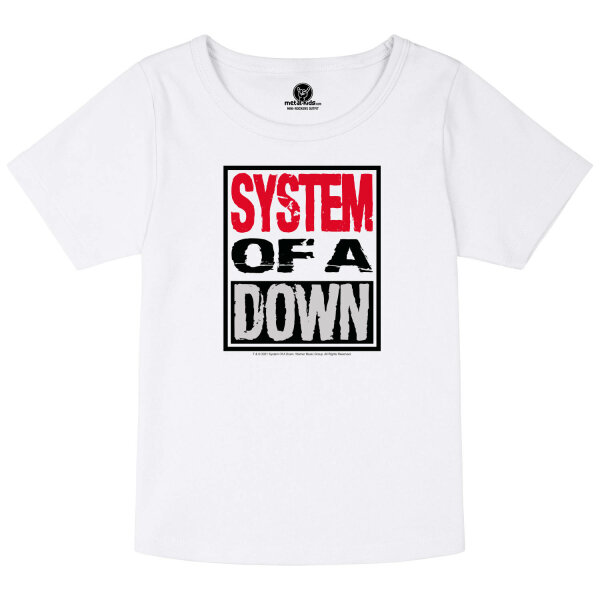 System of a Down (Logo) - Girly Shirt, weiß, mehrfarbig, 140