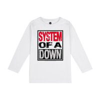 System of a Down (Logo) - Kinder Longsleeve, weiß, mehrfarbig, 104