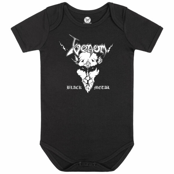 Venom (Black Metal) - Baby Body, schwarz, weiß, 56/62