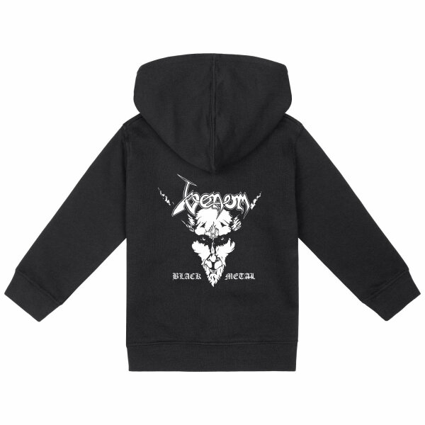 Venom (Black Metal) - Baby zip-hoody, black, white, 80/86