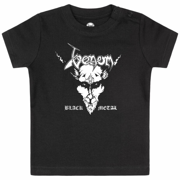 Venom (Black Metal) - Baby T-Shirt, schwarz, weiß, 56/62
