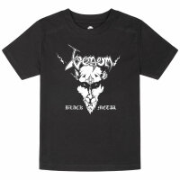 Venom (Black Metal) - Kinder T-Shirt, schwarz, weiß, 140
