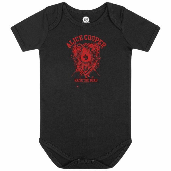 Alice Cooper (Raise the Dead) - Baby bodysuit, black, red, 56/62
