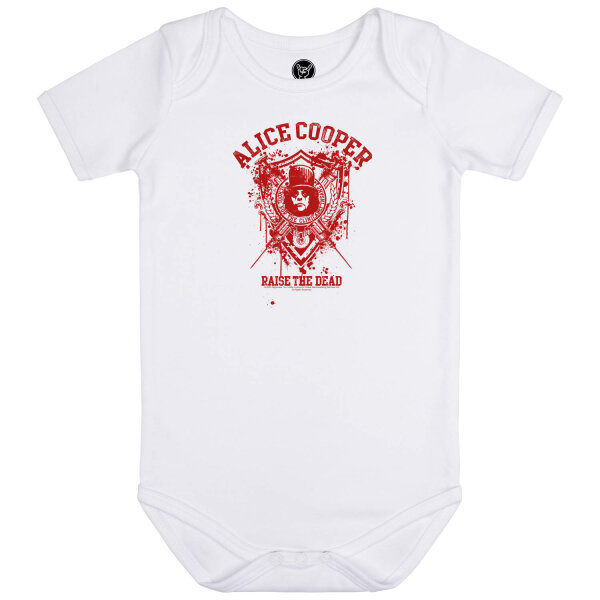 Alice Cooper (Raise the Dead) - Baby bodysuit, white, red, 68/74