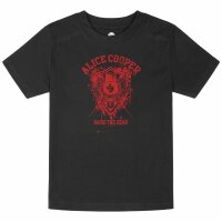 Alice Cooper (Raise the Dead) - Kinder T-Shirt, schwarz, rot, 104