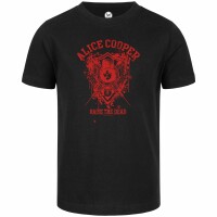 Alice Cooper (Raise the Dead) - Kinder T-Shirt, schwarz, rot, 116
