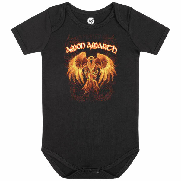 Amon Amarth (Burning Eagle) - Baby bodysuit, black, multicolour, 80/86