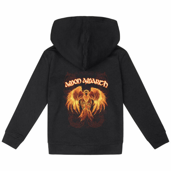 Amon Amarth (Burning Eagle) - Kids zip-hoody, black, multicolour, 104