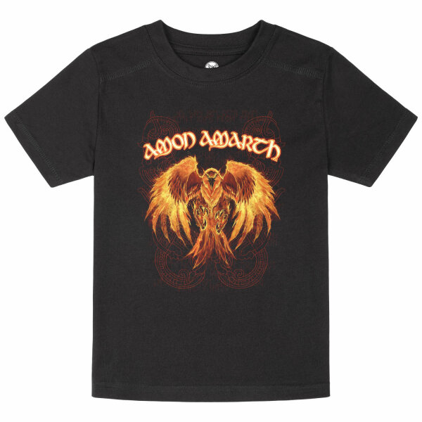 Amon Amarth (Burning Eagle) - Kinder T-Shirt, schwarz, mehrfarbig, 104