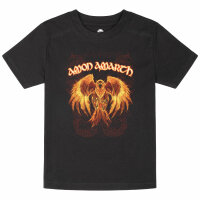 Amon Amarth (Burning Eagle) - Kinder T-Shirt, schwarz, mehrfarbig, 128