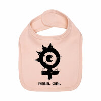 Arch Enemy (Rebel Girl) - Baby bib, pale pink, black, one...