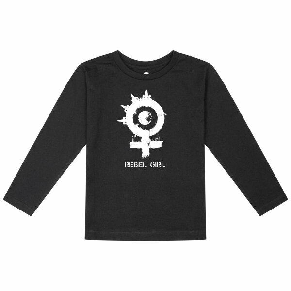 Arch Enemy (Rebel Girl) - Kids longsleeve, black, white, 164