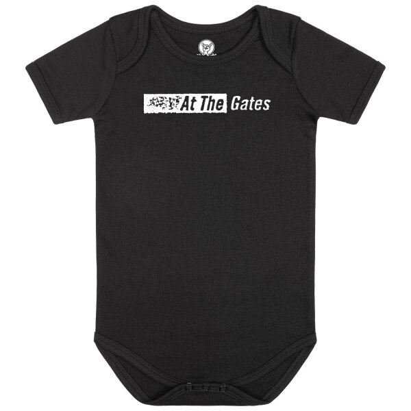 At the Gates (Logo) - Baby bodysuit, black, white, 56/62