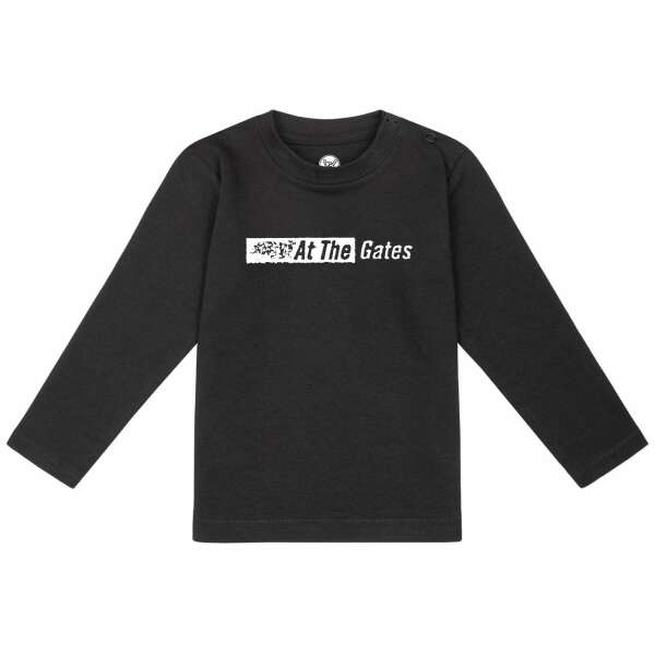 At the Gates (Logo) - Baby longsleeve, black, white, 80/86