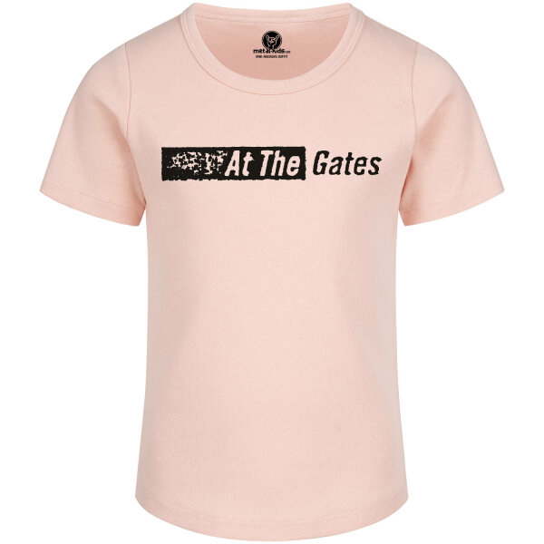 At the Gates (Logo) - Girly shirt, pale pink, black, 104