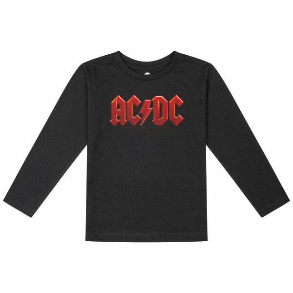 AC/DC (Logo Multi) - Kids longsleeve, black, multicolour, 116