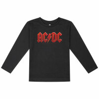 AC/DC (Logo Multi) - Kinder Longsleeve, schwarz, mehrfarbig, 116