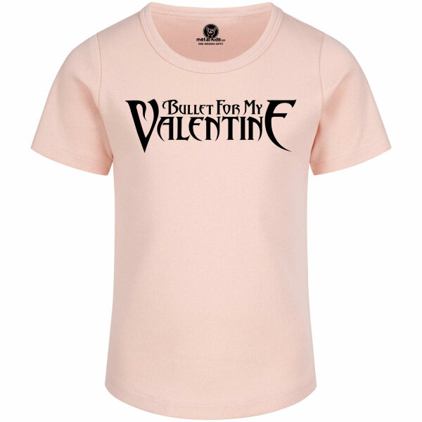 Bullet For My Valentine (Logo) - Girly Shirt, hellrosa, schwarz, 104