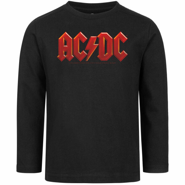 AC/DC (Logo Multi) - Kinder Longsleeve, schwarz, mehrfarbig, 128