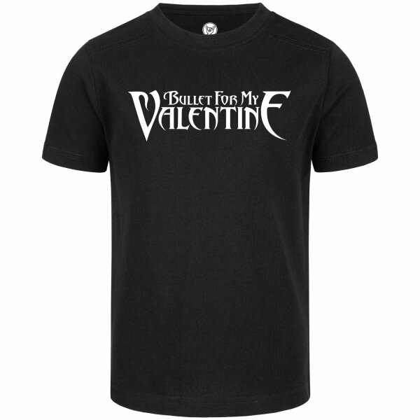 Bullet For My Valentine (Logo) - Kinder T-Shirt, schwarz, weiß, 152