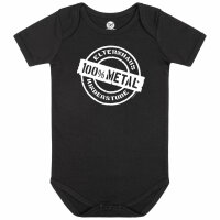Elternhaus: Metal - Baby bodysuit - black - white - 80/86