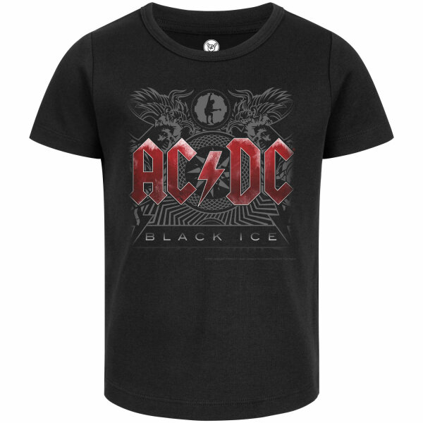 AC/DC (Black Ice) - Girly Shirt, schwarz, mehrfarbig, 140