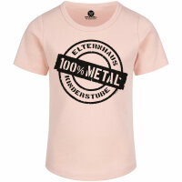 Elternhaus: Metal - Girly shirt, pale pink, black, 104