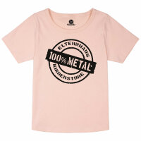 Elternhaus: Metal - Girly shirt, pale pink, black, 104