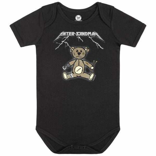 Enter Sandman (Metallica Tribute) - Baby bodysuit, black, multicolour, 80/86