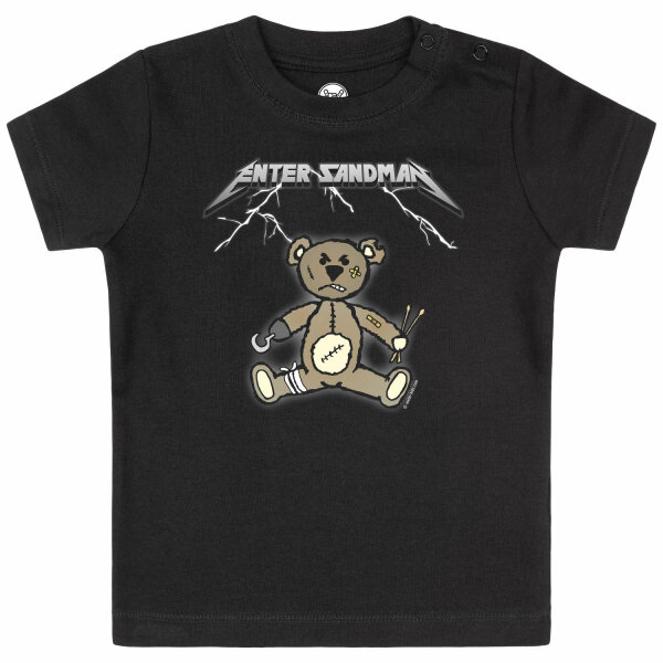 Enter Sandman (Metallica Tribute) - Baby t-shirt, black, multicolour, 56/62