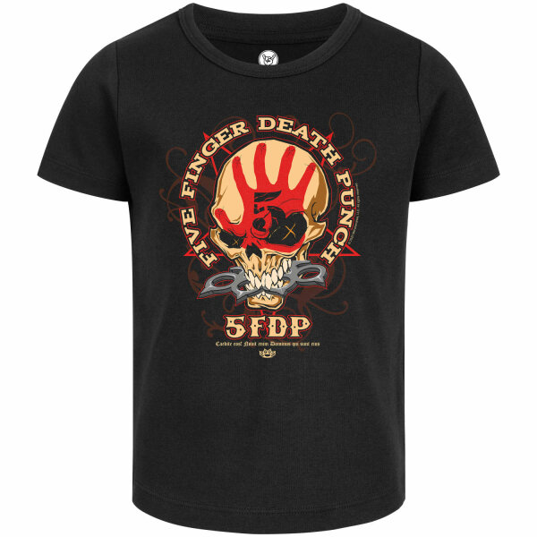 Five Finger Death Punch (Knucklehead) - Girly Shirt, schwarz, mehrfarbig, 104