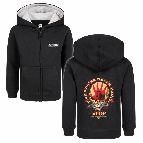 Five Finger Death Punch (Knucklehead) - Kids zip-hoody, black, multicolour, 128