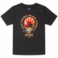 Five Finger Death Punch (Knucklehead) - Kinder T-Shirt, schwarz, mehrfarbig, 140