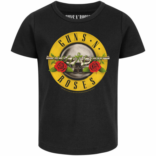 Guns n Roses (Bullet) - Girly Shirt, schwarz, mehrfarbig, 104
