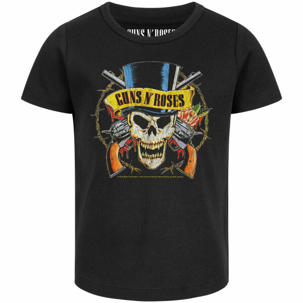 Guns n Roses (TopHat) - Girly Shirt, schwarz, mehrfarbig, 116