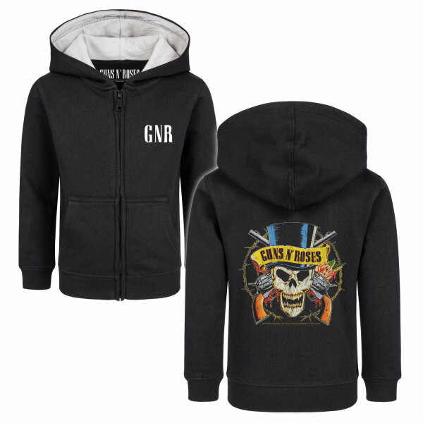 Guns n Roses (TopHat) - Kinder Kapuzenjacke, schwarz, mehrfarbig, 128