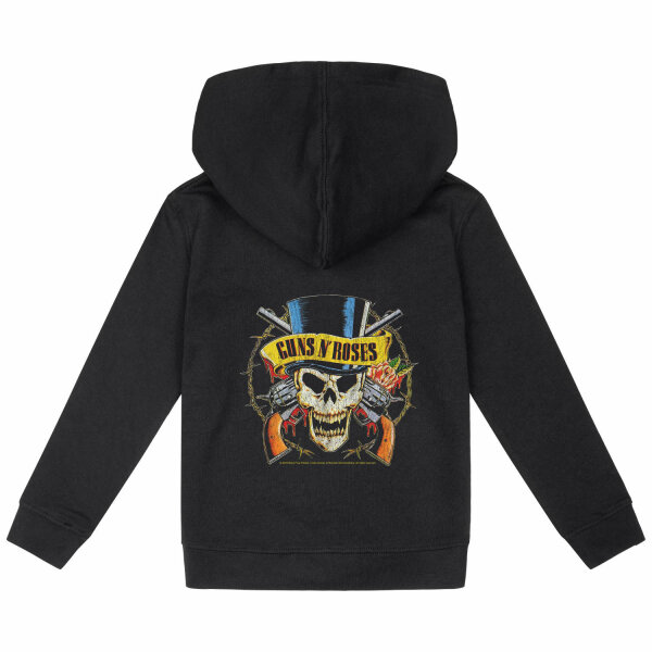 Guns n Roses (TopHat) - Kinder Kapuzenjacke, schwarz, mehrfarbig, 128