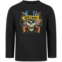 Guns n Roses (TopHat) - Kinder Longsleeve, schwarz, mehrfarbig, 92