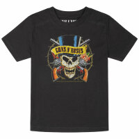 Guns n Roses (TopHat) - Kinder T-Shirt, schwarz, mehrfarbig, 152