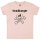 headbanger (invers) - Baby T-Shirt, hellrosa, schwarz, 56/62