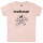 headbanger (invers) - Baby T-Shirt, hellrosa, schwarz, 68/74