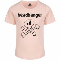 headbanger (invers) - Girly Shirt - hellrosa - schwarz - 104
