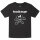 headbanger (invers) - Kinder T-Shirt, schwarz, weiß, 104